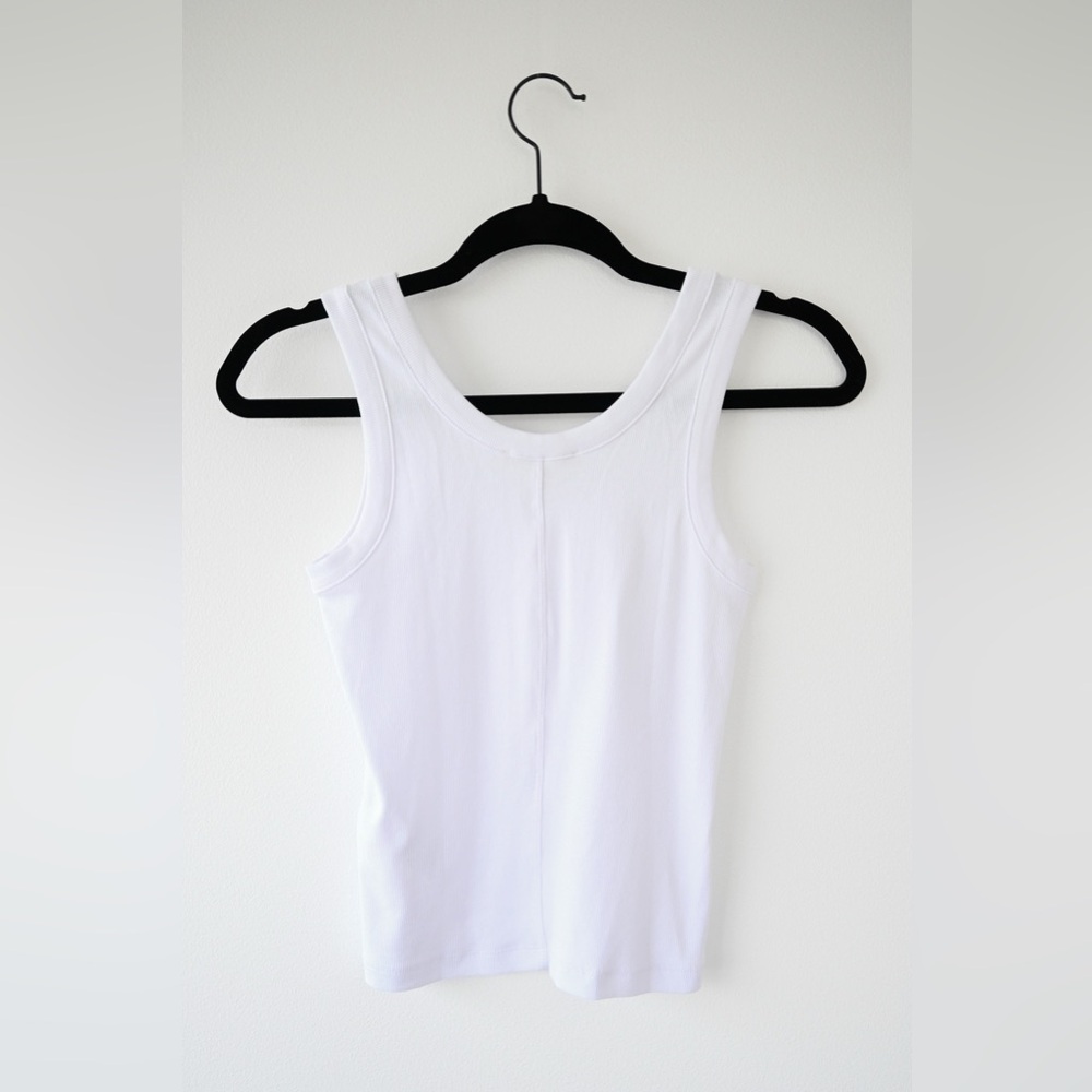 Madewell Ribbed White Tank Top - Picture 7 of 7